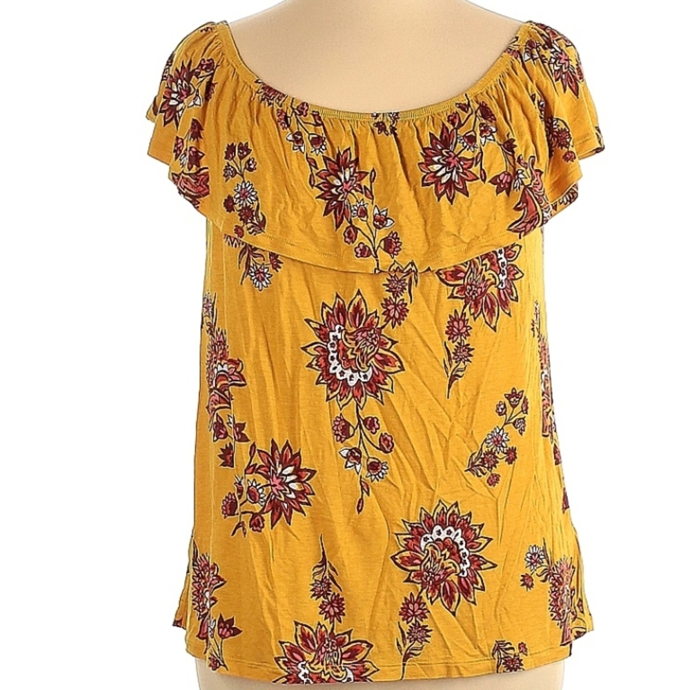Floral Yellow Women's Top